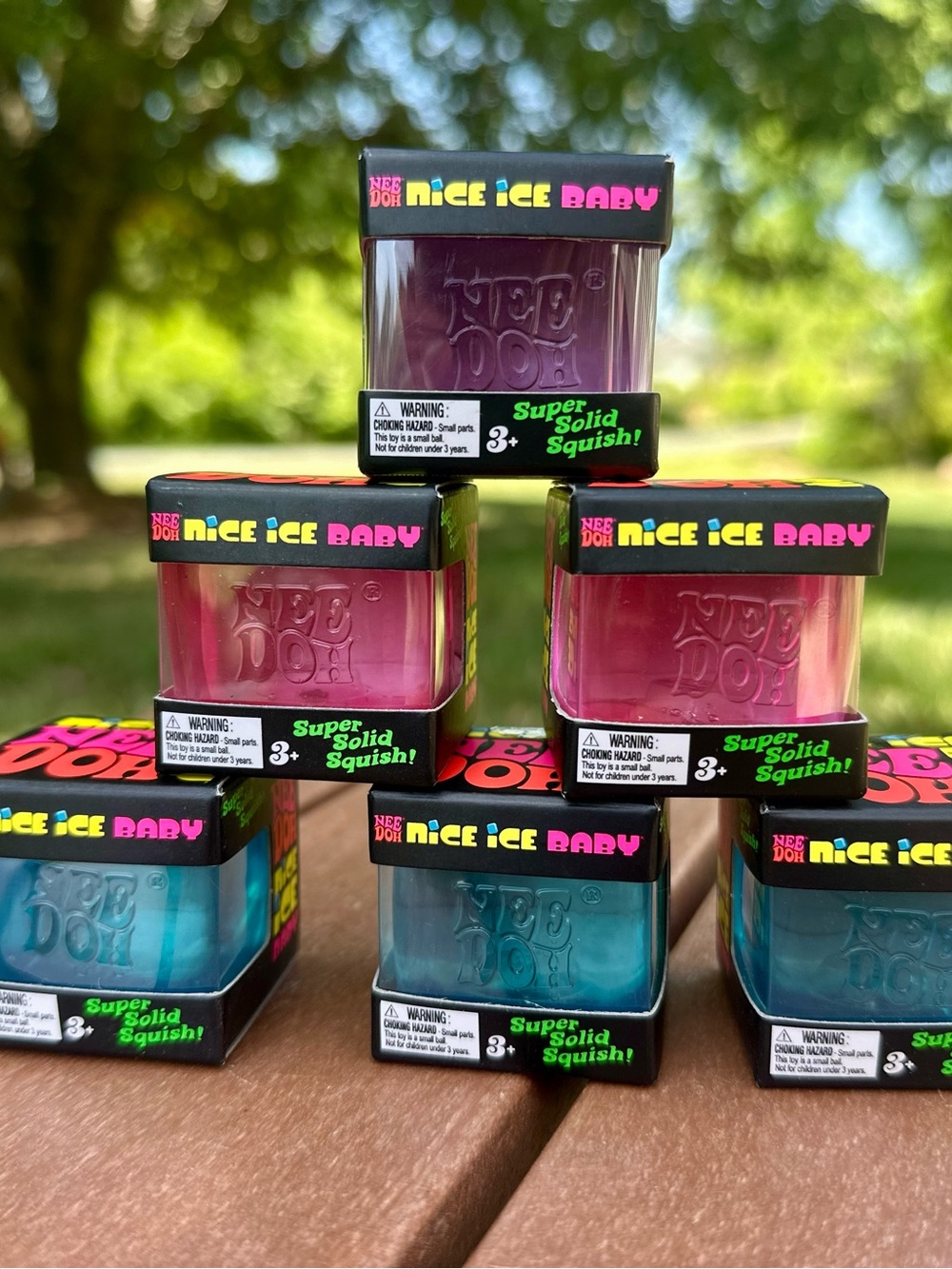 NEW NeeDoh Nice Ice Baby Cube Super Solid Squish Nee Doh Fidget Squishy Viral